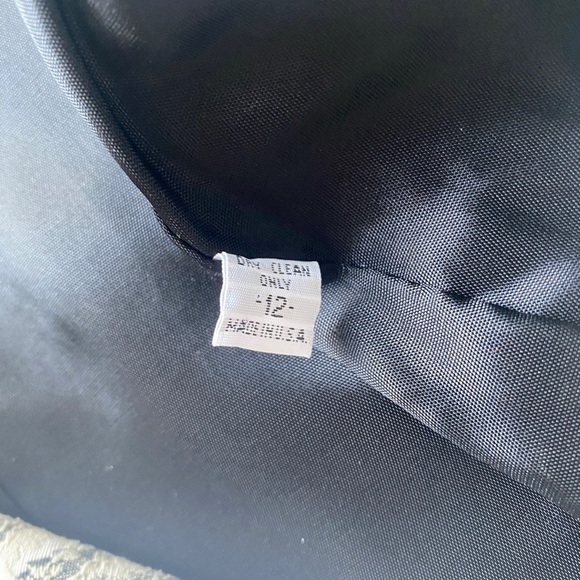 Vintage Gantos Black White Ivory Leopard Animal Print Zip Front Jacket Size 12 - Picture 6 of 7